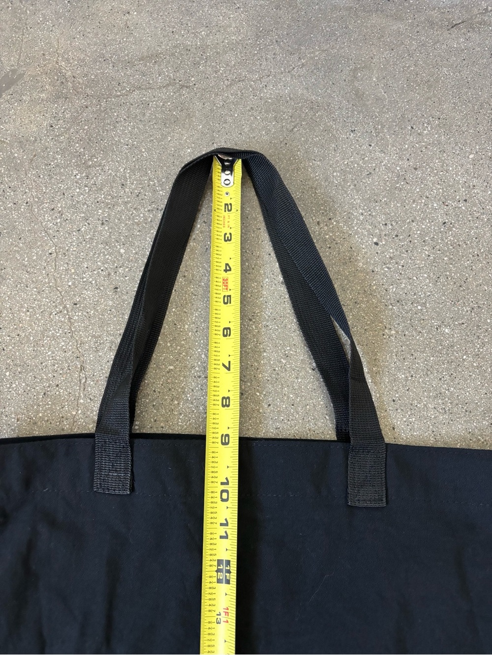 Anine Bing Black Canvas Logo Tote Bag - Picture 5 of 7